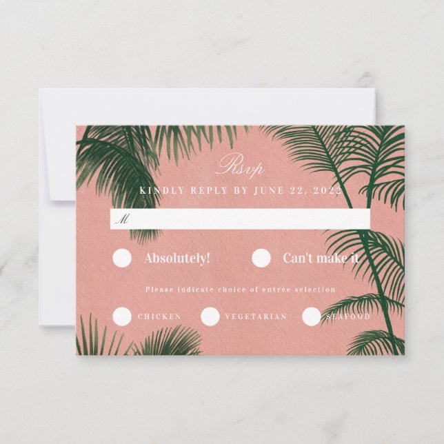 Palm Spring RSVP Card (Front)