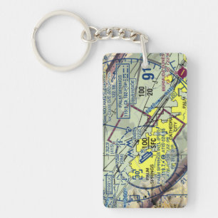 Palm Springs Airport chart / taxi diagram Key Ring