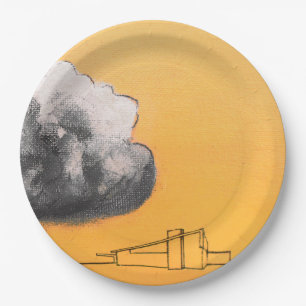 Palm Springs Alexander Storm Cloud Approaching Din Paper Plate