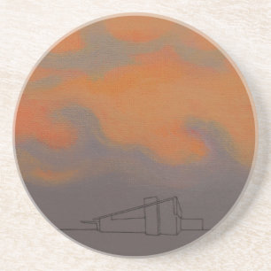 Palm Springs Alexander Under an Orange Sky Dinner  Coaster