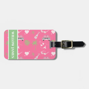 Palm Springs Bachelorette Personalised Luggage Tag