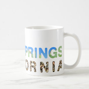Palm Springs Blue & Green Coffee Mug
