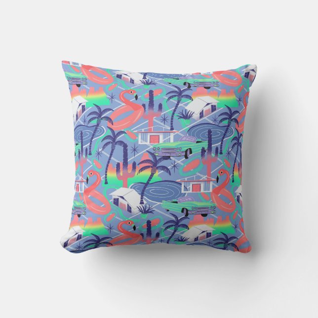 Palm Springs blus Cushion (Front)