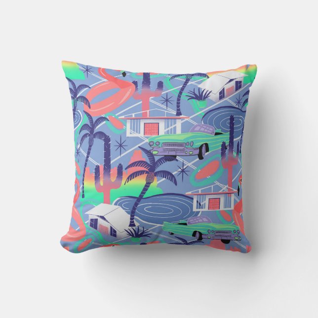 Palm Springs blus Cushion (Front)