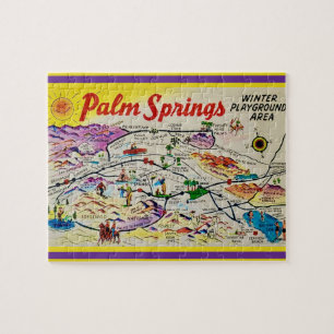Palm Springs California 8x10 Map Puzzle