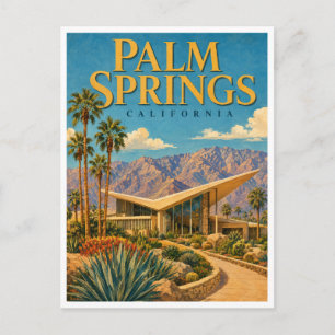 Palm Springs California Desert Palms GeoSaga Postcard