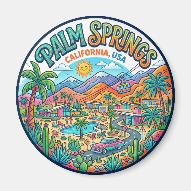 Palm Springs California Magnet (Front)
