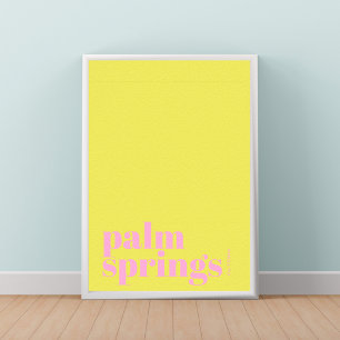 Palm Springs California modern city Poster