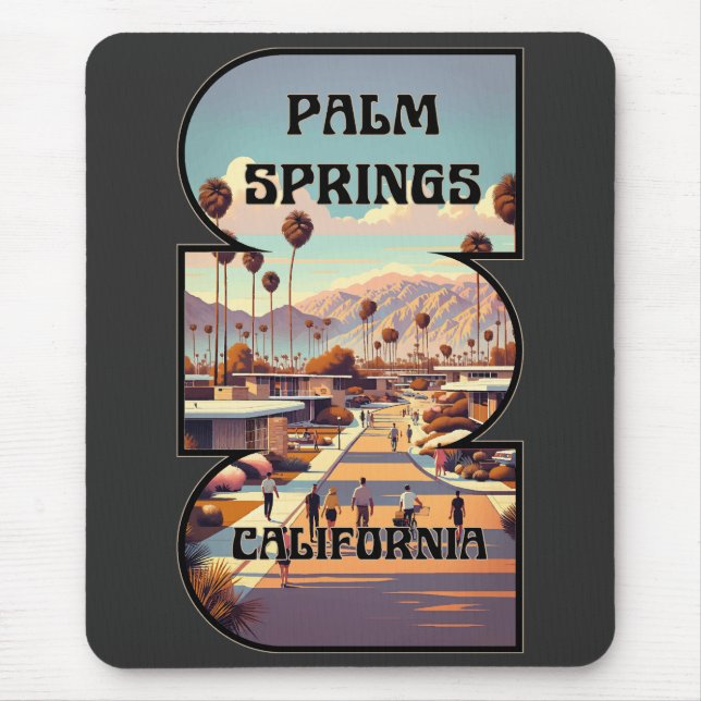 Palm Springs, California Mouse Pad (Front)
