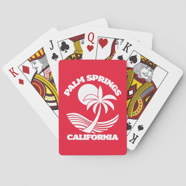 Palm Springs California Playing Cards (Back)