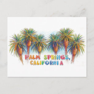 Palm springs california postcard