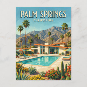 Palm Springs California Postcard