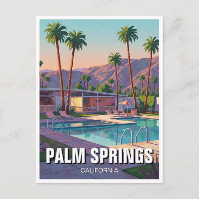 Palm Springs California Postcard (Front)