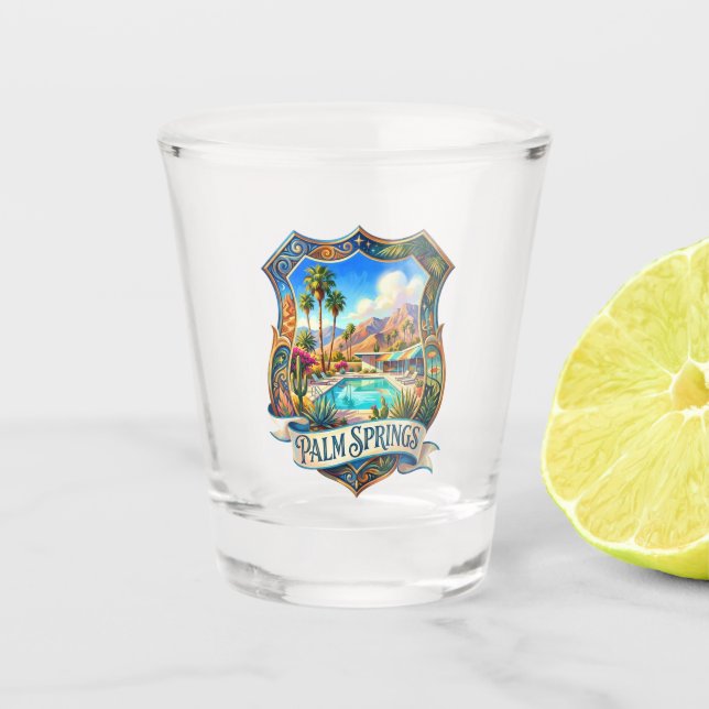 Palm Springs California Shot Glass (Front)