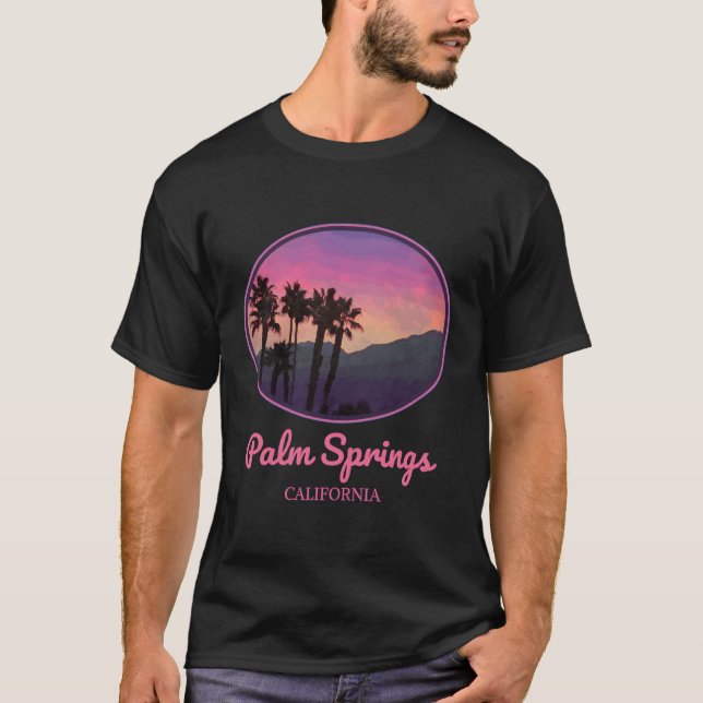 Palm Springs California Style T-Shirt (Front)
