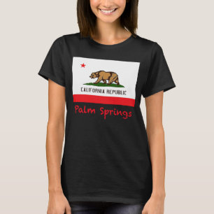 Palm Springs California USA Flag Souvenir T-Shirt