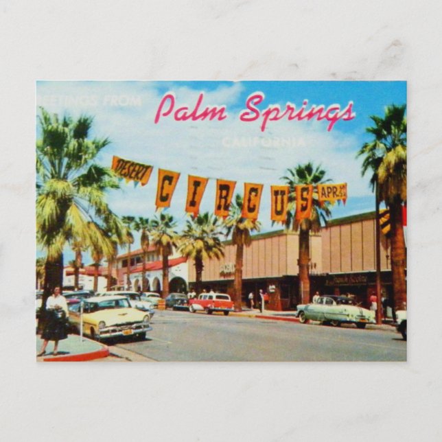 Palm Springs, California - Vintage Postcard (Front)