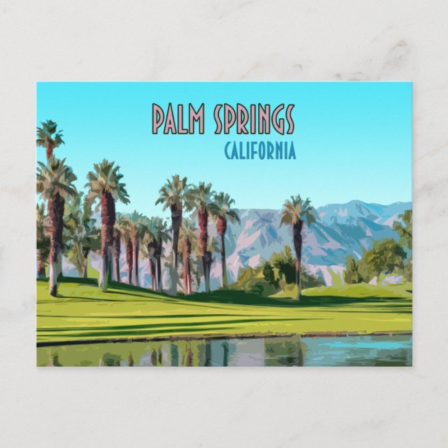 Palm Springs California Vintage Postcard (Front)