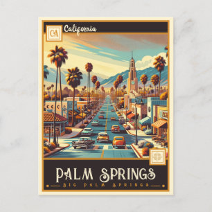Palm Springs, California Vintage Postcard
