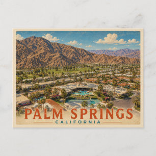 Palm Springs California Vintage Travel Postcard