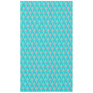 Palm Springs Caribbean Blue Tropical Palm Tree Tablecloth