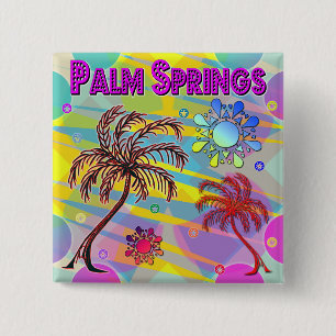 Palm Springs Happy and Hope Button