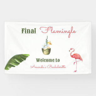 Palm Springs Last Flamingle Bachelorette Party Banner