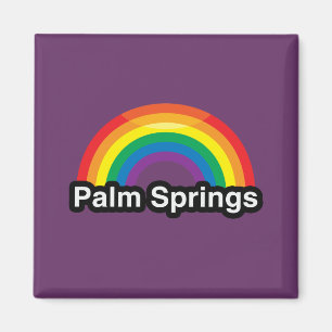 PALM SPRINGS LGBT PRIDE RAINBOW MAGNET