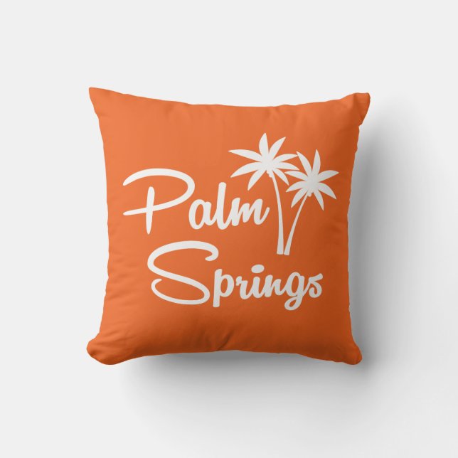 Palm Springs Mid Century Modern Pillow (Front)
