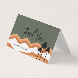Palm Springs Modern Thank You Folded Card