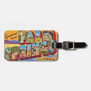 Palm Springs Postcard Luggage Tag