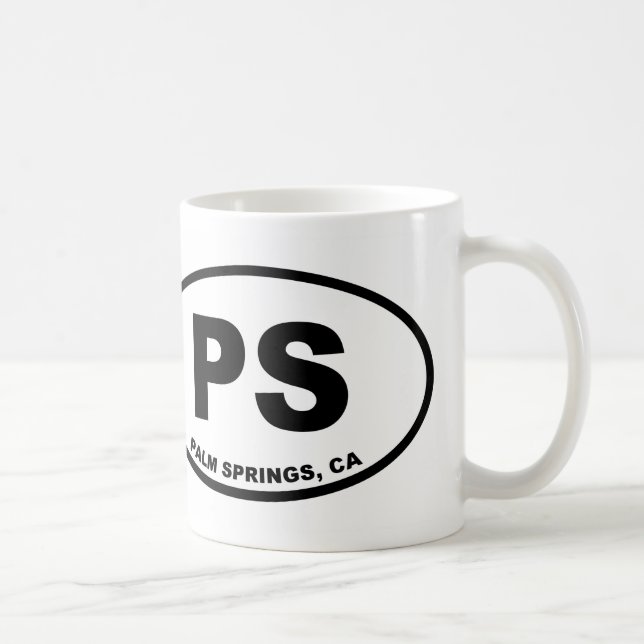 Palm Springs PS Coffee Mug (Right)
