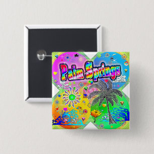 Palm Springs Quadro Seasons Hat 15 Cm Square Badge
