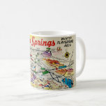 Palm Springs Retro Map Mug<br><div class="desc">A very colourful retro postcard greetings from Palm Springs,  California repurposed!</div>