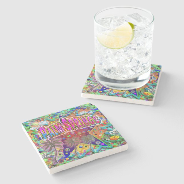 Palm Springs Risk Factor Coaster (Side)