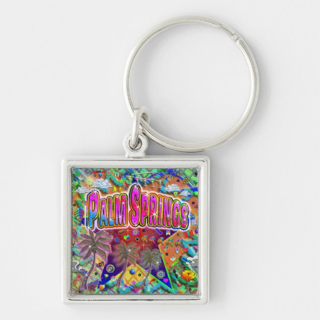Palm Springs Risk Factor Keychain (Front)