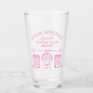Palm Springs Social Club Bachelorette Glass