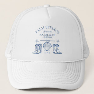 Palm Springs Social Club Bachelorette Trucker Hat