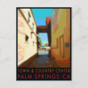 Palm Springs Town & Country Centre Postcard