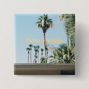 Palm Springs Travel Souvenir 15 Cm Square Badge
