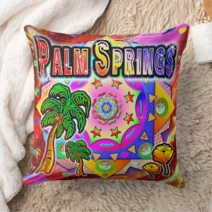 Palm Springs Tropical Friends Pillow