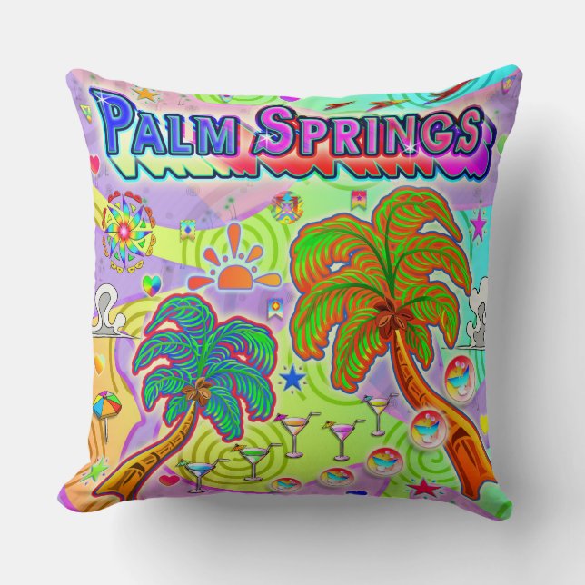 Palm Springs Vacation Target Pillow (Front)