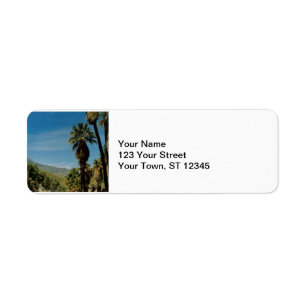 Palm Springs View Return Address Label
