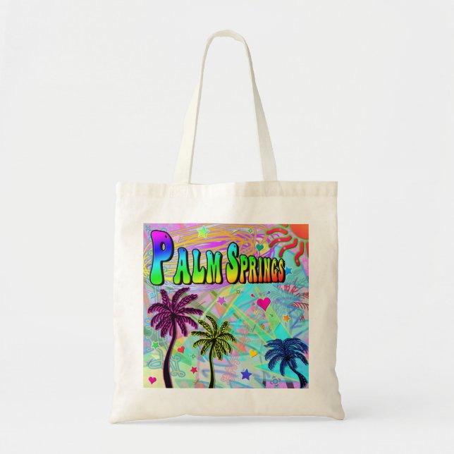 Palm Springs Vivid Romance Tote Bag (Front)