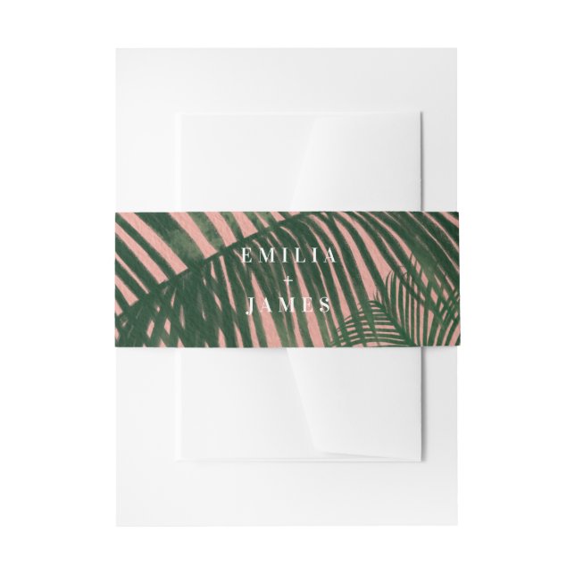 Palm Springs Wrap Invitation Belly Band (Front Example)