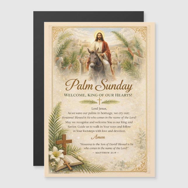 Palm Sunday Blessing and Triumphal Entry Artwork (Front/Back)