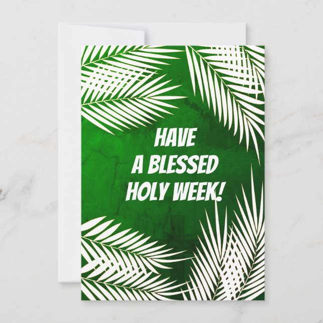 Palm Sunday & Easter Holiday Card (Front)