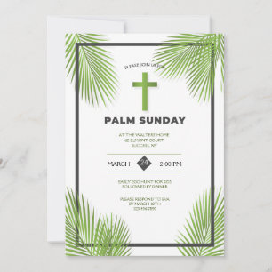 Palm Sunday Frame Invitation