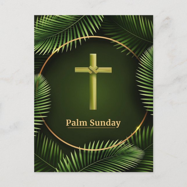 Palm Sunday Holiday Postcard (Front)