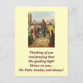 Palm Sunday Holy wish Postcard
